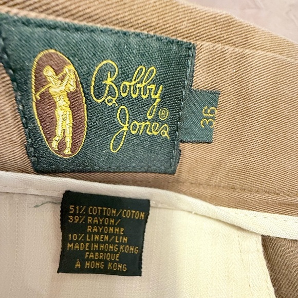Bobby Jones Tan Golf Chino Shorts Classic Design 36” Waist - Picture 6 of 7